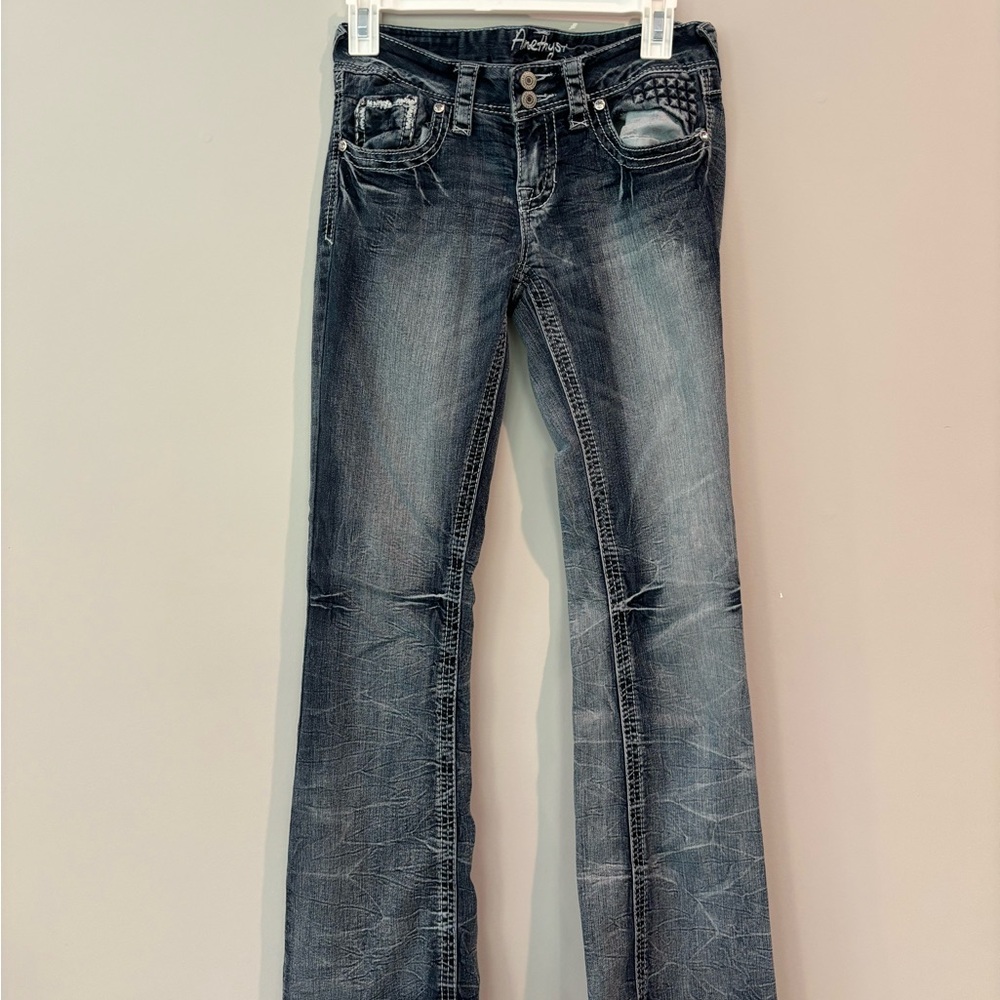 Amethyst Jeans Women's Dark Blue Boot Cut Jeans